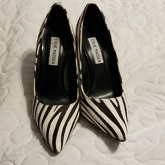 Zebra Print Heels - Picture 1 of 5
